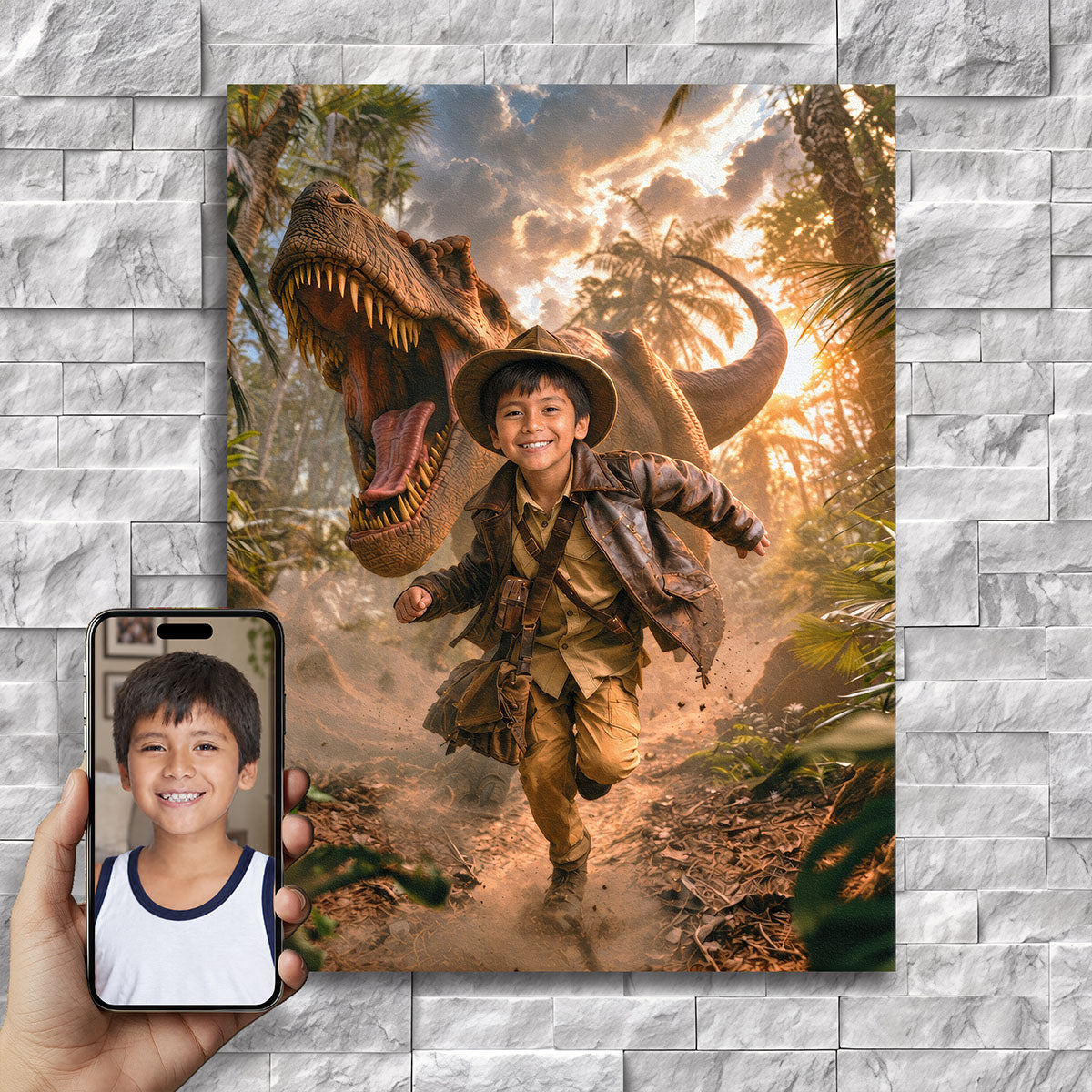 The Dino Chase — alternate view